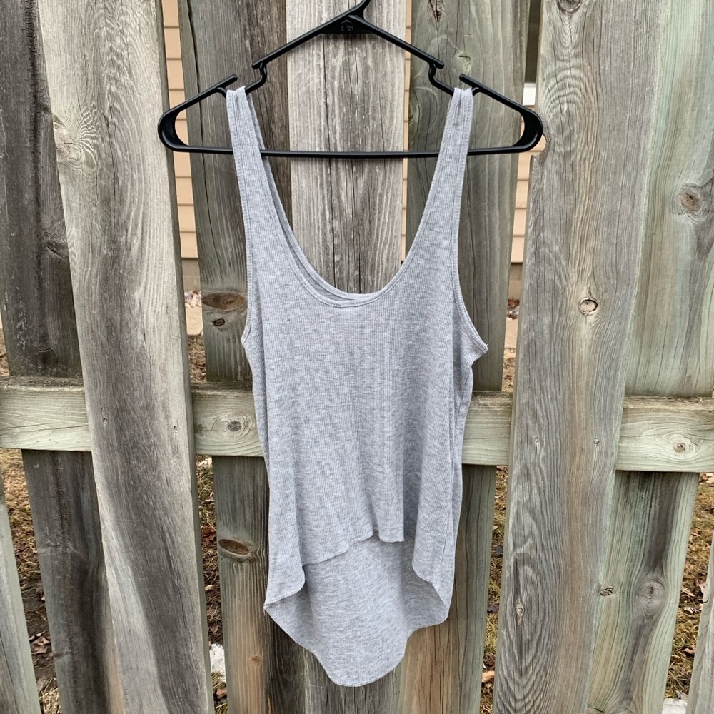 Urban Outfitters high low ribbed tank